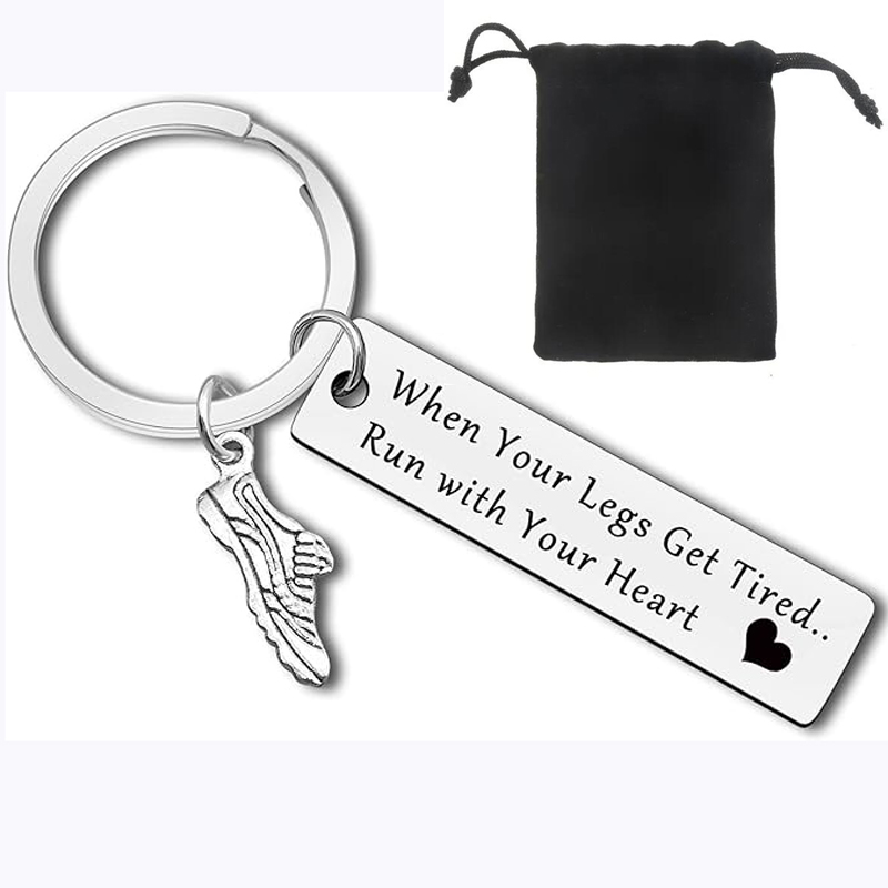 Health Wellness Gifts - Cadeaux de coureurs porte-clés de coureur