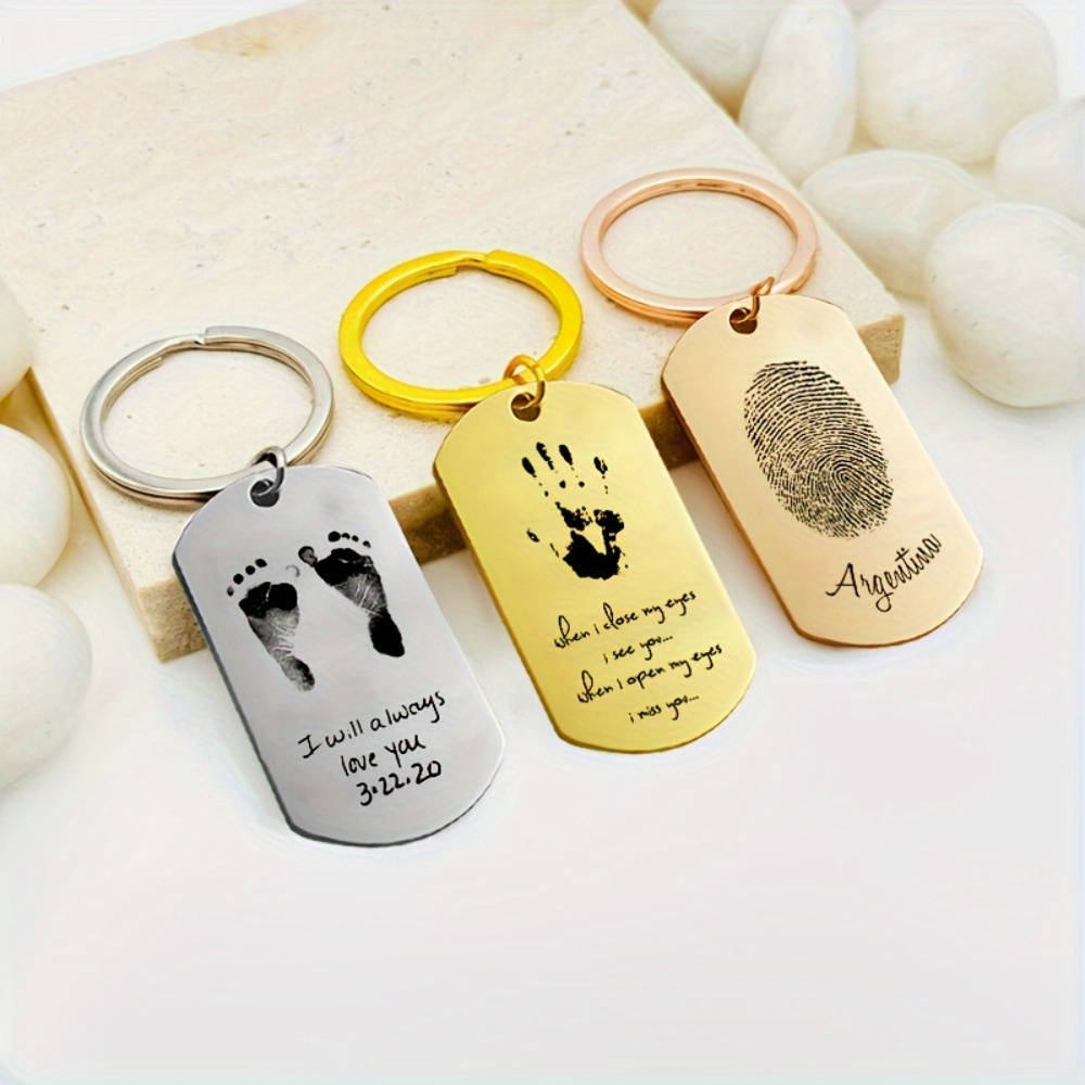 Health Wellness Gifts - Porte-clés personnalisé en acier inoxydable avec